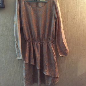 Gianni bini orange gray dress large
